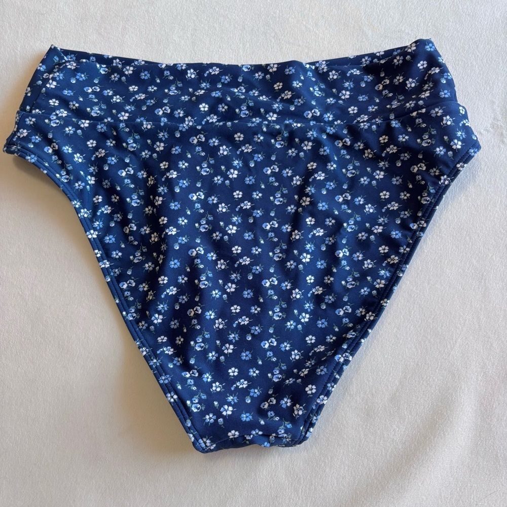 Hollister Floral Bikini Set, Blue, Size Small - Picture 5 of 8